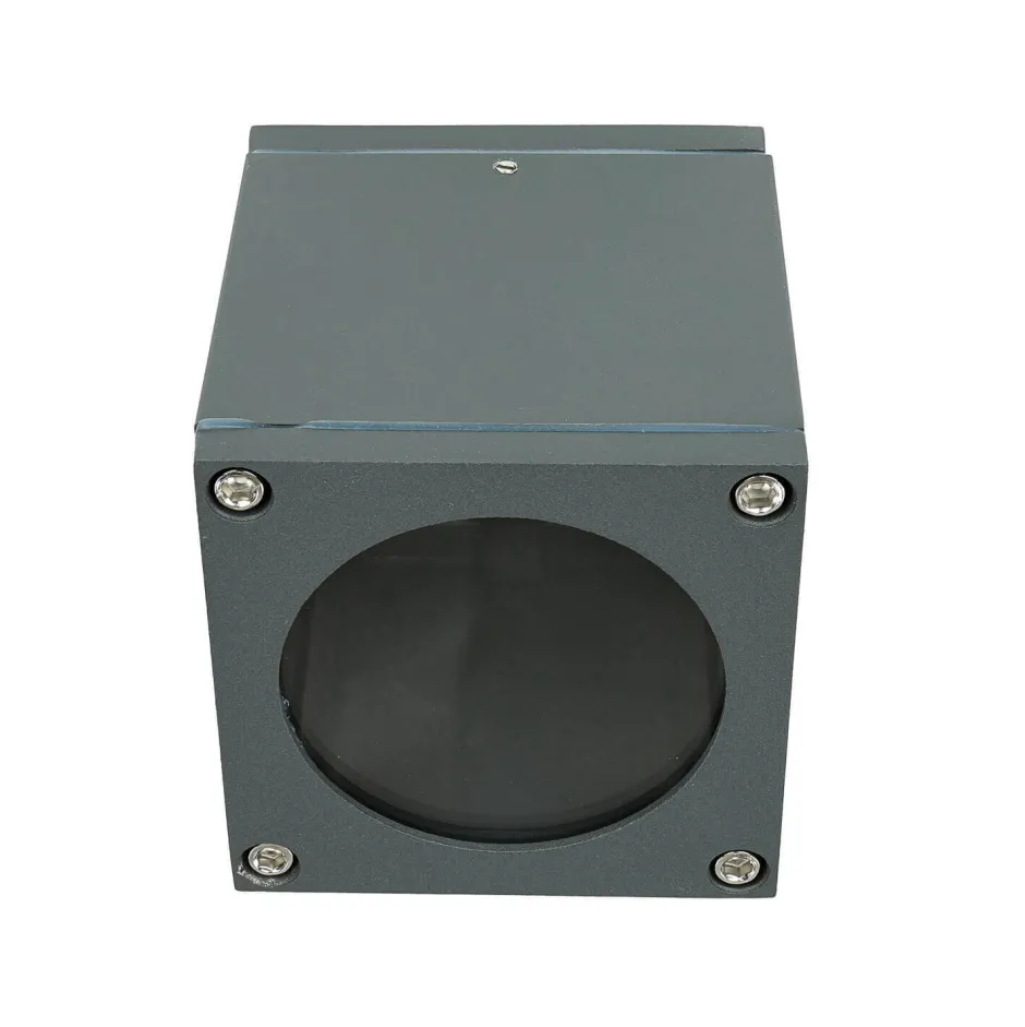 Metall Lampen|Feuchtraumleuchten*SU-MA Eckige Deckenleuchte außen IP54 wetterfest