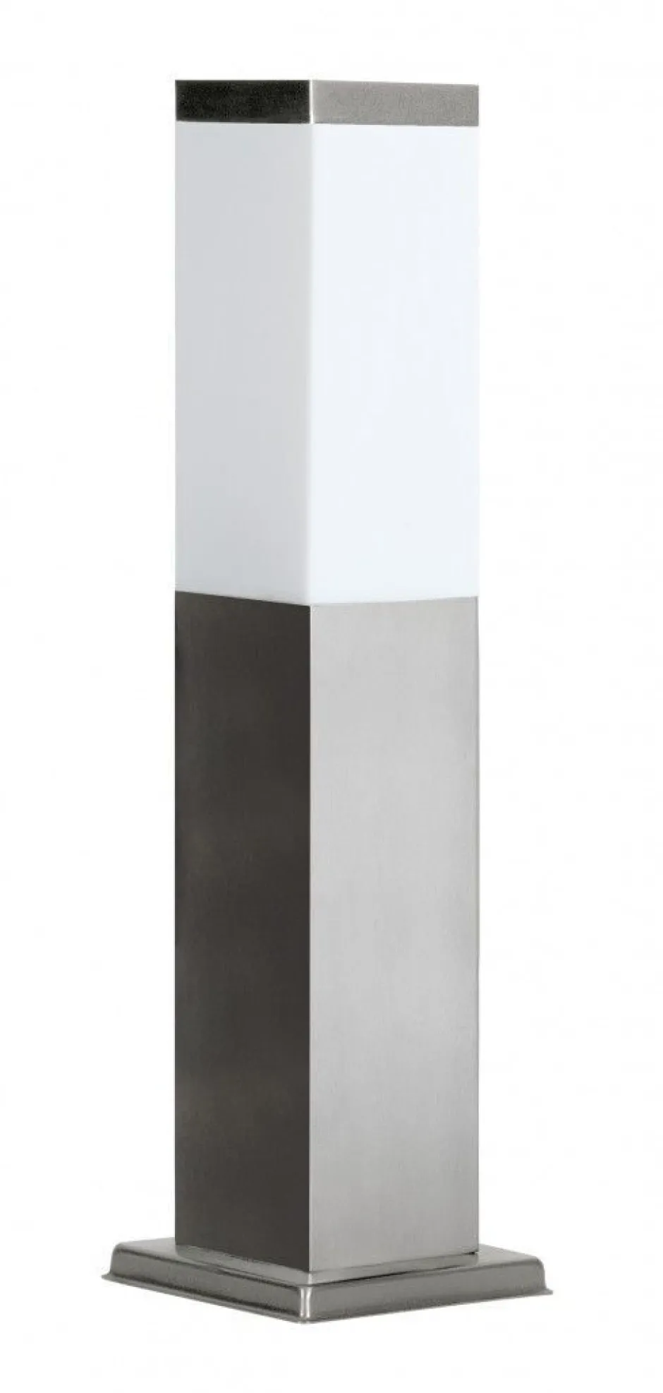 Metall Lampen|Wegeleuchten*SU-MA Eckige Pollerleuchte BETULA Edelstahl 45cm in