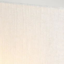 Wandleuchten|Flurlampen*Elstead Eckige Wandleuchte Stoff Creme Messing E27 NADATILA