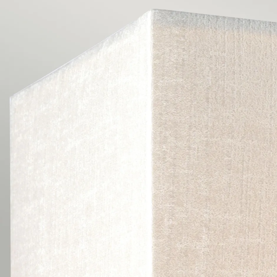 Wandleuchten|Flurlampen*Elstead Eckige Wandleuchte Stoff Creme Messing E27 NADATILA