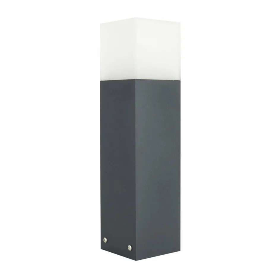 SU-MA Eckige Wegeleuchte 40cm Anthrazit IP44 E27< Metall Lampen|Wegeleuchten