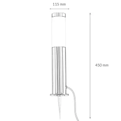 Easylight Edelstahl Außenleuchte mit Kabel + Stecker< Wegeleuchten|Moderne Außenleuchten
