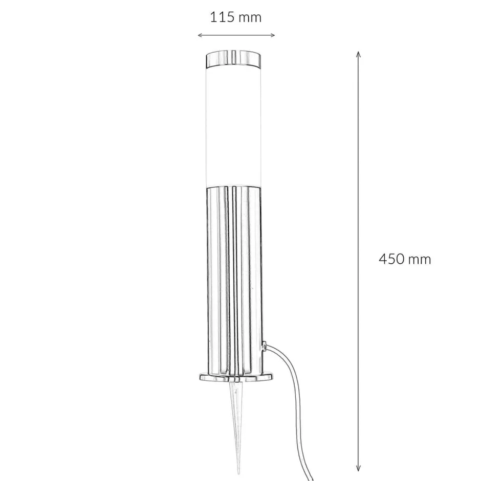 Easylight Edelstahl Außenleuchte mit Kabel + Stecker< Wegeleuchten|Moderne Außenleuchten