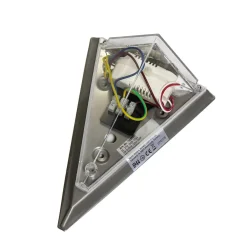 Harms Import Edelstahl Außenwandleuchte Dreieck LED< Metall Lampen|Led Außenleuchten