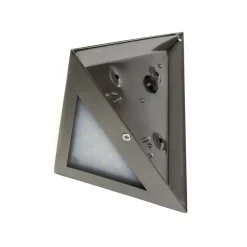 Harms Import Edelstahl Außenwandleuchte Dreieck LED< Metall Lampen|Led Außenleuchten