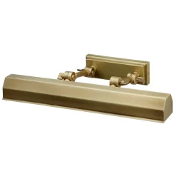 Wandleuchten|Designerlampen*Elstead Edle Bilderlampe GAMBAR 2 in Messing antik 40cm