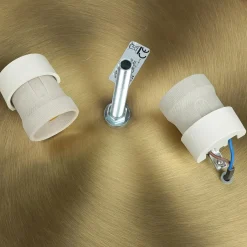 Wohnzimmerlampen|Glaslampen*Lido Edle Deckenleuchte ELENI Riffelglas rund Wohnzimmer