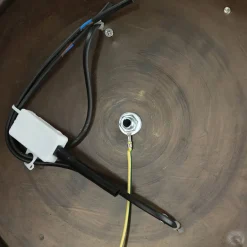 Wohnzimmerlampen|Glaslampen*Lido Edle Deckenleuchte ELENI Riffelglas rund Wohnzimmer