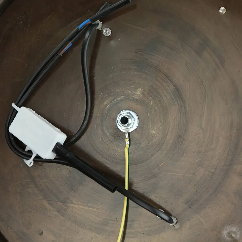 Wohnzimmerlampen|Glaslampen*Lido Edle Deckenleuchte ELENI Riffelglas rund Wohnzimmer