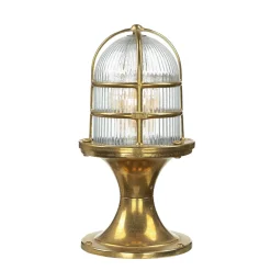 Lido Edle Gartenleuchte FESTOS Messing Maritim H:30cm< Rustikale Lampen|Messinglampen