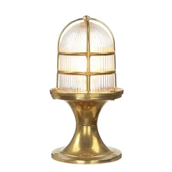 Lido Edle Gartenleuchte FESTOS Messing Maritim H:30cm< Rustikale Lampen|Messinglampen