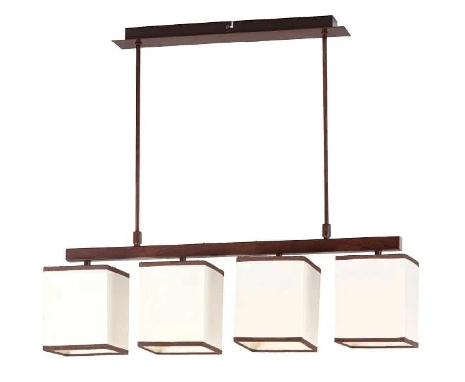 Wohnzimmerlampen|Bauhaus Lampen*Rabalux edle Hängeleuchte mit Stoff Kubu im Retrostil