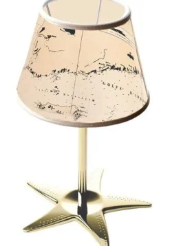 Laura Suardi Edle Tischlampe MIRENA Maritim H:40cm Messing< Tischlampen|Schlafzimmer Lampen