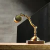 Schreibtischlampen|Metall Lampen*Giovanni Battista Edle Tischleuchte aus Echt-Messing Premium
