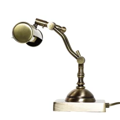 Schreibtischlampen|Metall Lampen*Giovanni Battista Edle Tischleuchte aus Echt-Messing Premium