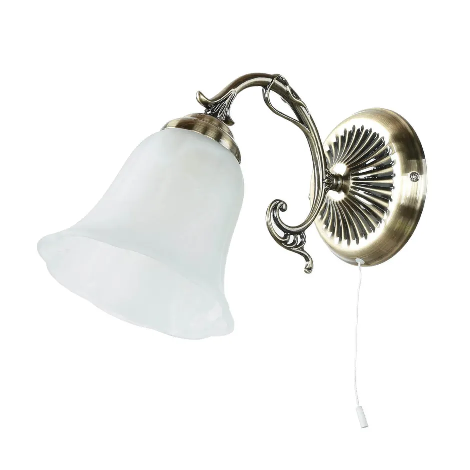 Wandleuchten|Küchenlampen*Easylight Edle Wandlampe ORCHIDEA Jugendstil Alabaster Glas