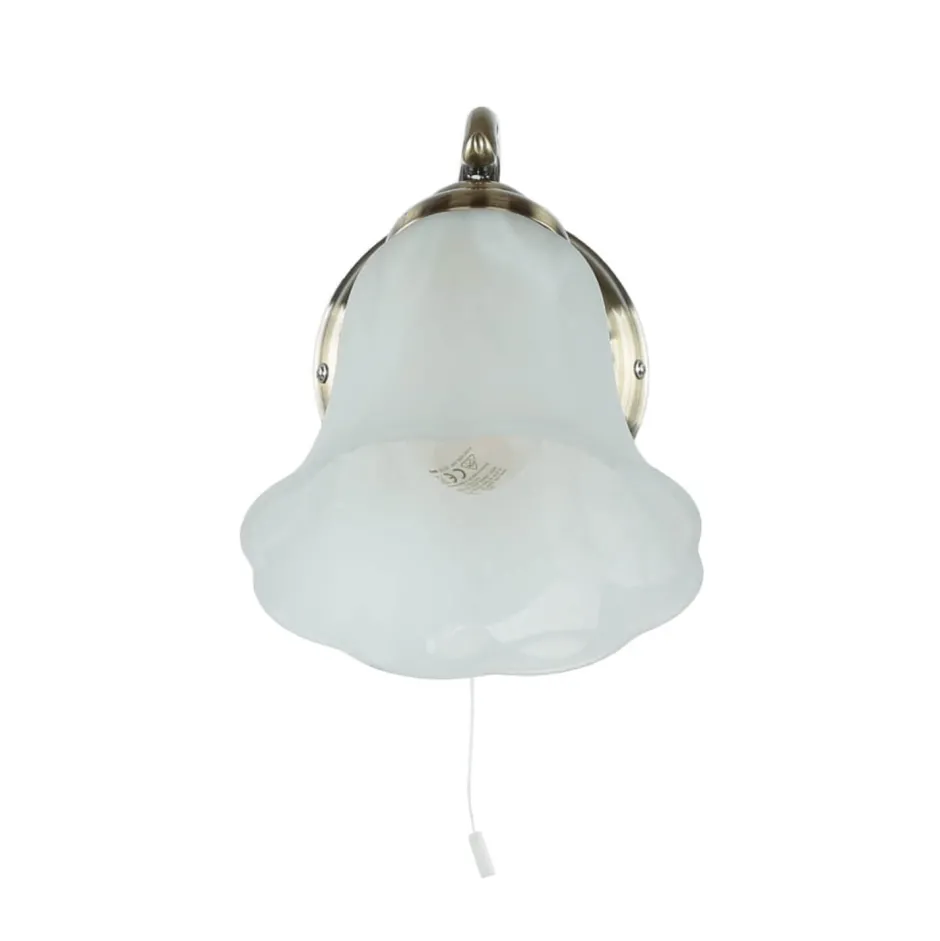 Wandleuchten|Küchenlampen*Easylight Edle Wandlampe ORCHIDEA Jugendstil Alabaster Glas