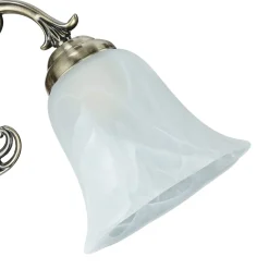 Wandleuchten|Küchenlampen*Easylight Edle Wandlampe ORCHIDEA Jugendstil Alabaster Glas