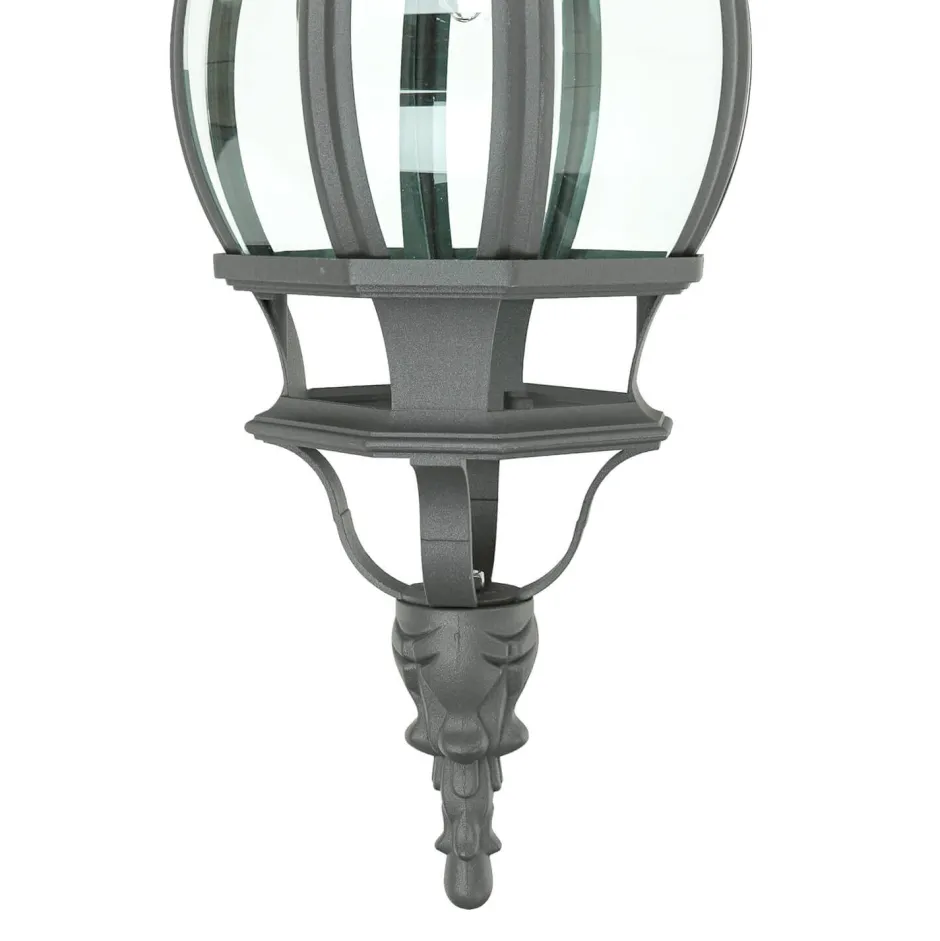 Rustikale Lampen|Rustikale Außenleuchten*Easylight Edle Wandleuchte Anthrazit BREST außen regenfest E27