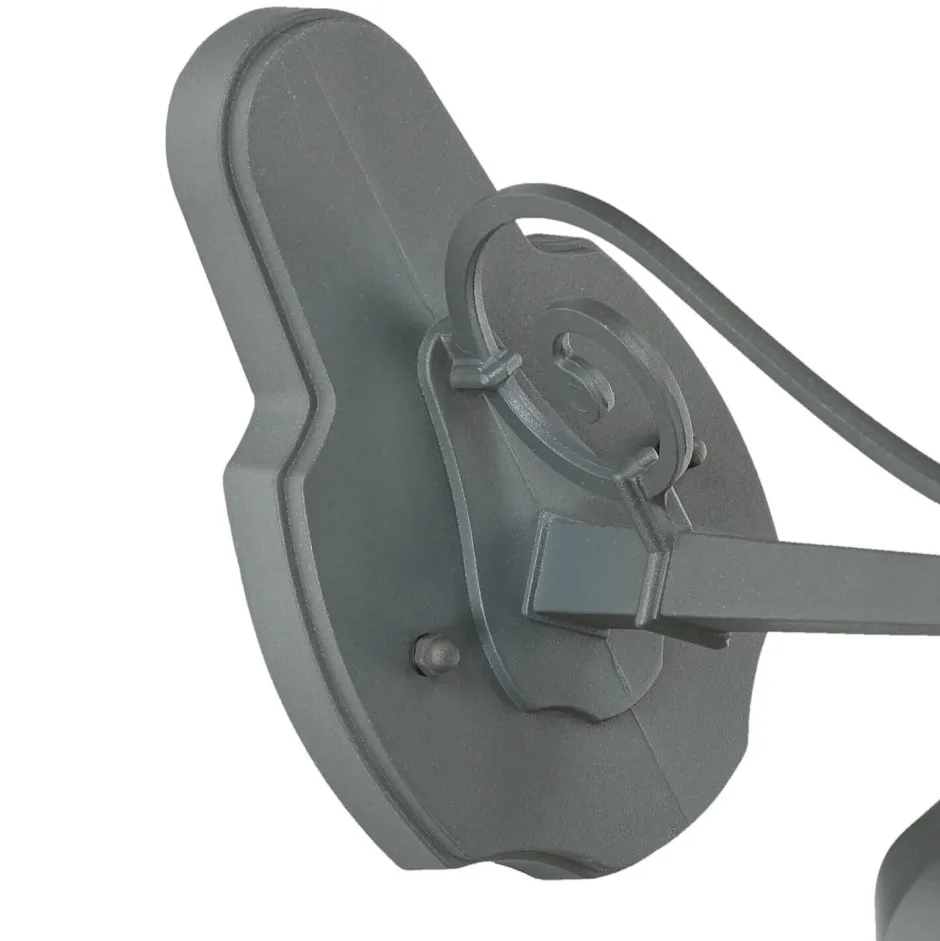 Rustikale Lampen|Rustikale Außenleuchten*Easylight Edle Wandleuchte Anthrazit BREST außen regenfest E27