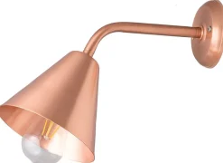 Wandleuchten|Küchenlampen*Lido Edle Wandleuchte DANAE Kupfer Echt-Messing Flur