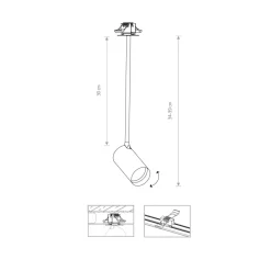 Spots|Wandleuchten*Nowodvorski Einbau Strahler Decke Weiß GU10 verstellbar Modern