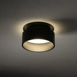 Nowodvorski Einbauleuchte Schwarz Aluminium GU10 Ø8 cm rund Aufputz< Flurlampen|Bürolampen