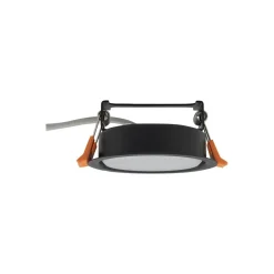 Spots|Wandleuchten*Nowodvorski Einbauleuchte Schwarz GX53 rund Ø 95 mm Decke innen