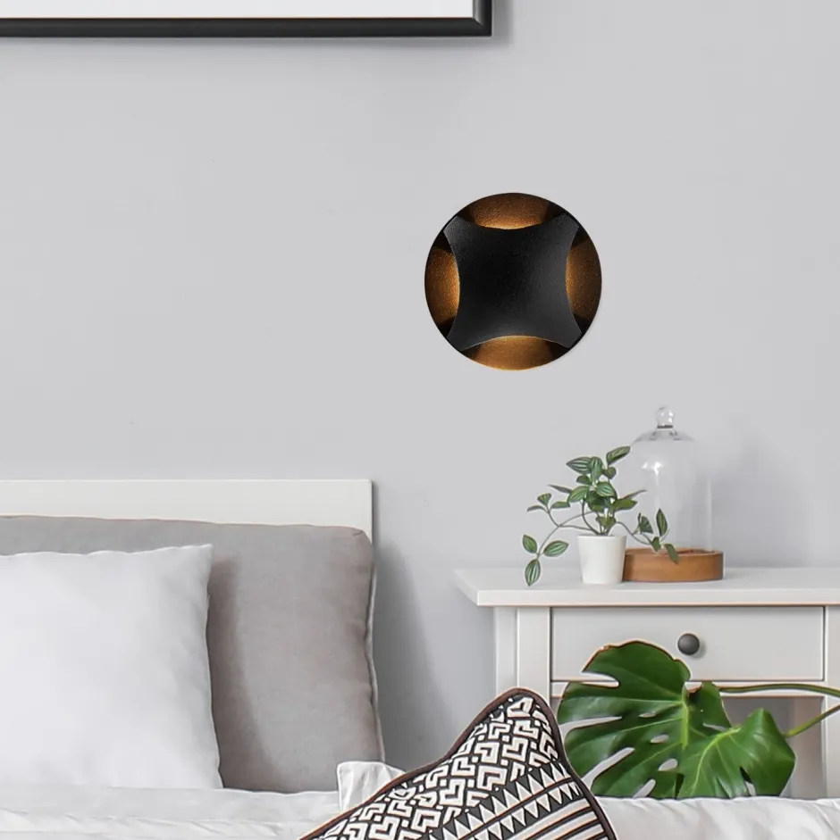 Maytoni Einbauleuchte Wand Aluminium LED IP65 rund D: 6,2 cm< Led Außenleuchten|Moderne Außenleuchten