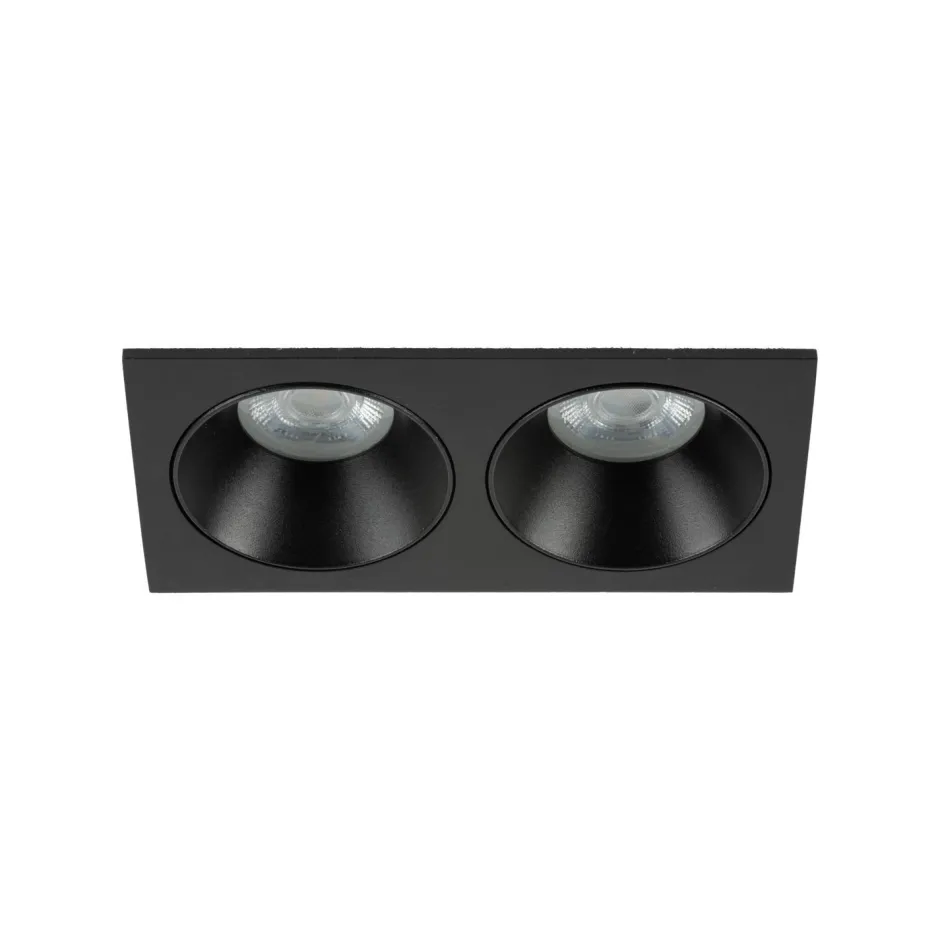 TK Lighting Einbauspot Schwarz IP65 Metall Glas GU10 2-flammig< Metall Lampen|Moderne Außenleuchten