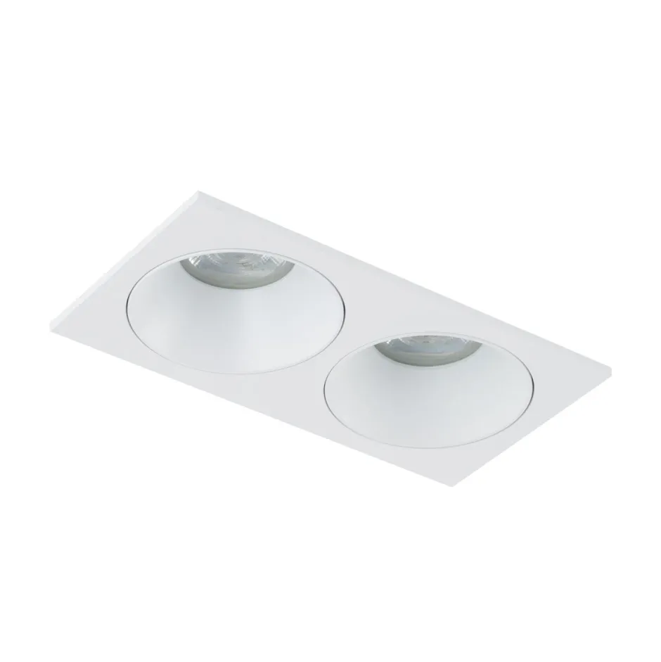 TK Lighting Einbauspot Weiß IP65 Metall Glas GU10 2-flammig< Metall Lampen|Moderne Außenleuchten