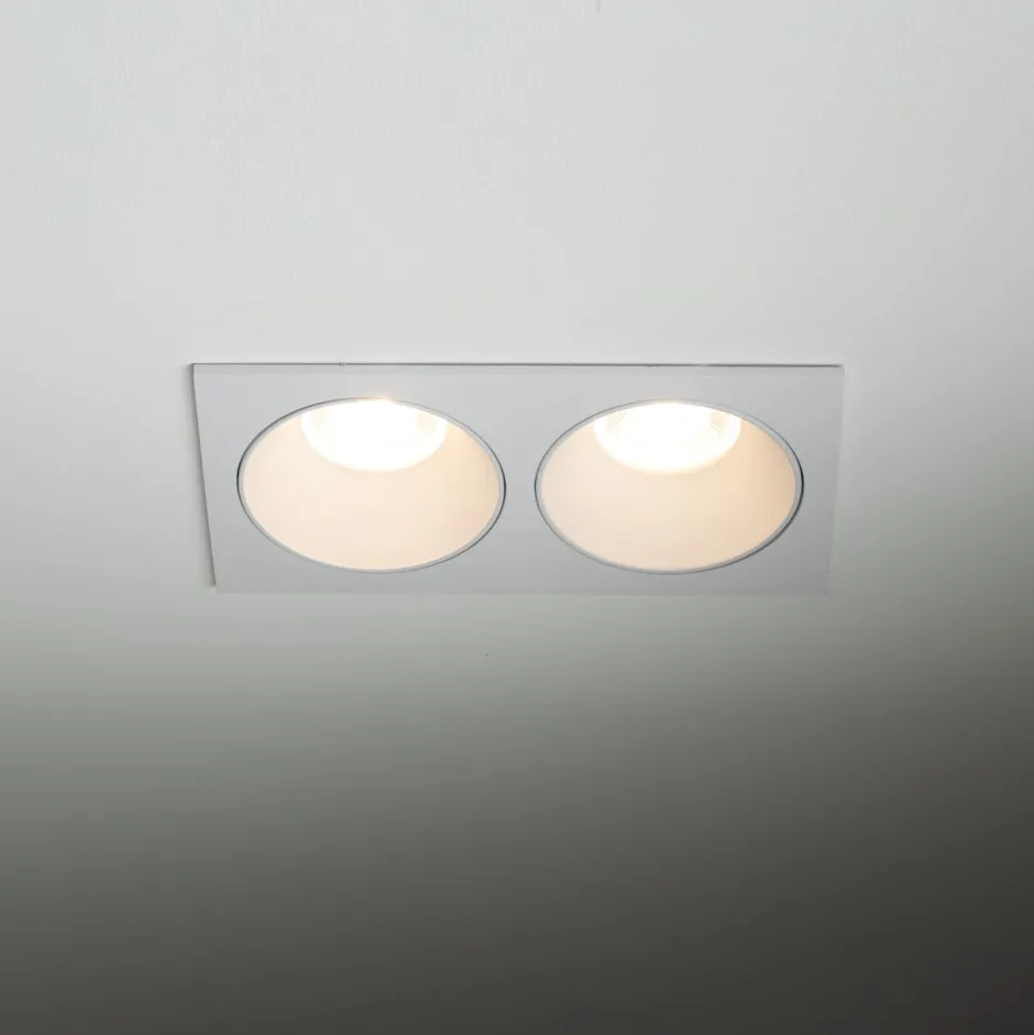 TK Lighting Einbauspot Weiß IP65 Metall Glas GU10 2-flammig< Metall Lampen|Moderne Außenleuchten