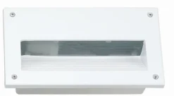 Moderne Außenleuchten*Lido Einbaustrahler außen Aluminium eckig B:22,5cm E27 Weiß