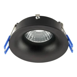 TK Lighting Einbaustrahler Decke rund Ø 84 mm Schwarz GU10 IP44< Spots|Badezimmer Lampe