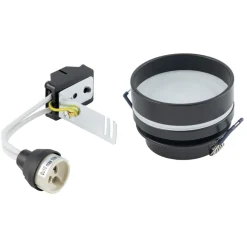 Nowodvorski Einbaustrahler GU10 Ø 8 cm Schwarz Aluminium Modern< Spots|Wandleuchten