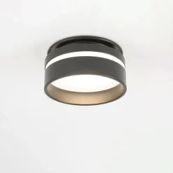 Nowodvorski Einbaustrahler GU10 Ø 8 cm Schwarz Aluminium Modern< Spots|Wandleuchten