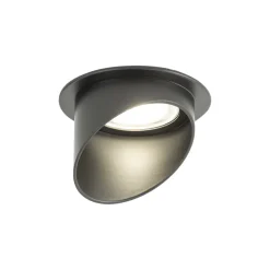 Nowodvorski Einbaustrahler Schwarz GU10 Aluminium Ø 7,5 cm punktuell< Spots|Wandleuchten