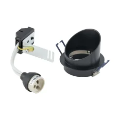 Nowodvorski Einbaustrahler Schwarz GU10 Aluminium Ø 7,5 cm punktuell< Spots|Wandleuchten