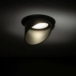 Nowodvorski Einbaustrahler Schwarz GU10 Aluminium Ø 7,5 cm punktuell< Spots|Wandleuchten