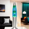 Retro Lampen|Lavalampen*Easylight Eindrucksvolle Retro Lavalampe TIMMY Grün Blau