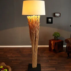Moderne Lampen|Holzlampen*Invicta Interior Eindrucksvolle Stehleuchte Treibholz 175 cm Modern