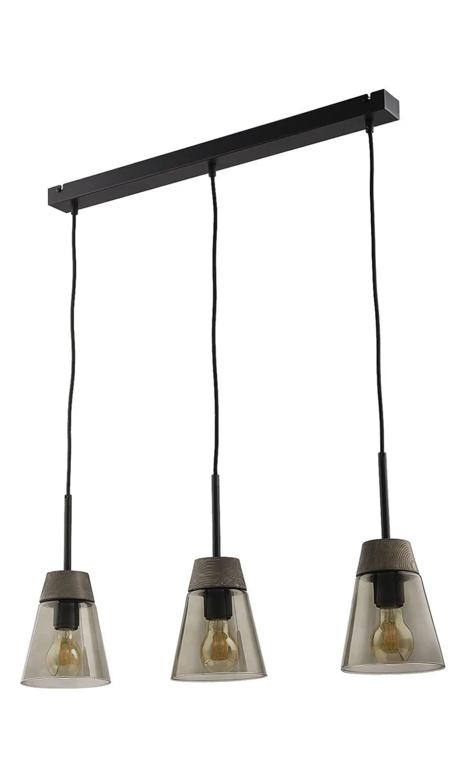 Moderne Lampen|Glaslampen*Jupiter Elde Pendelleuchte Rauchglas 3xE27 ARAVAE Lampe
