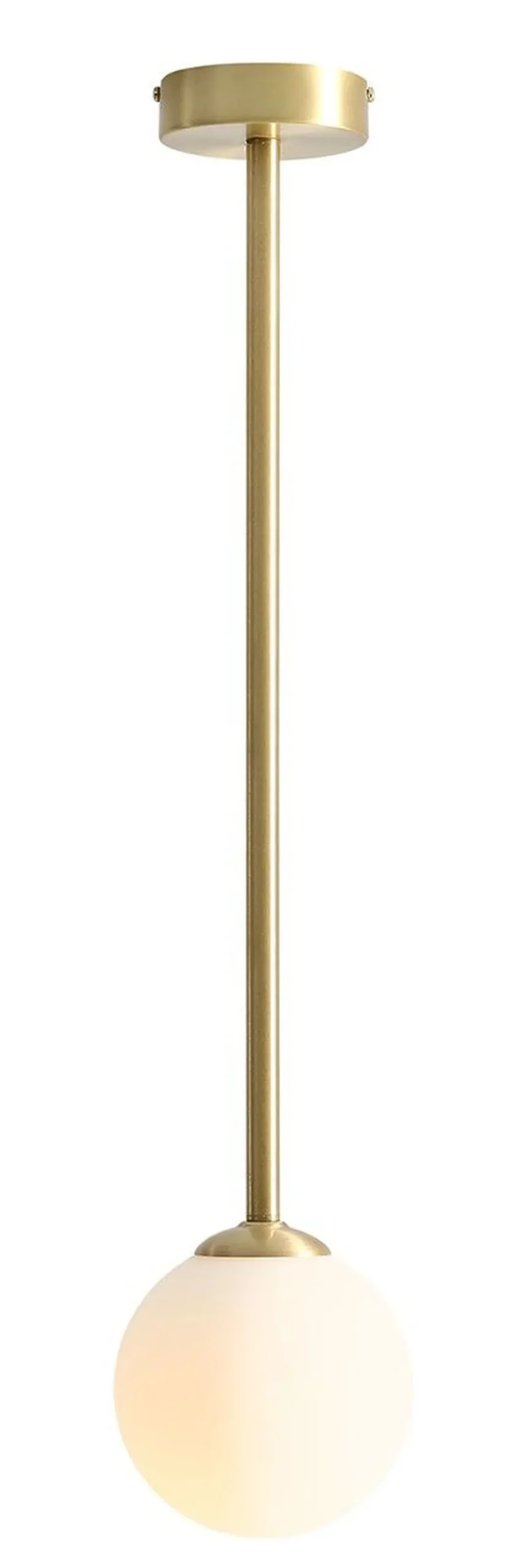 ALDEX Elegant Deckenlampe in Messing Metall Glas Ø14 cm E14< Deckenleuchten|Badezimmer Lampe