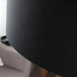 Retro Lampen|Designerlampen*Invicta Interior Elegant Standlampe Retro Chrom Schwarz 180cm