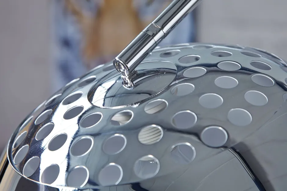 Schlafzimmer Lampen|Retro Lampen*Invicta Interior Elegant Standleuchte Retro 170cm Chrom verstellbar