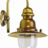 Außenleuchten Antik|Außenwandleuchten*Lido Elegante Außenwandleuchte Maritim in Messing antik IP43