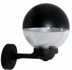 Außenwandleuchten|Rustikale Lampen*Lido Elegante Außenwandleuchte Kugel Schirm IP44 Rustikal