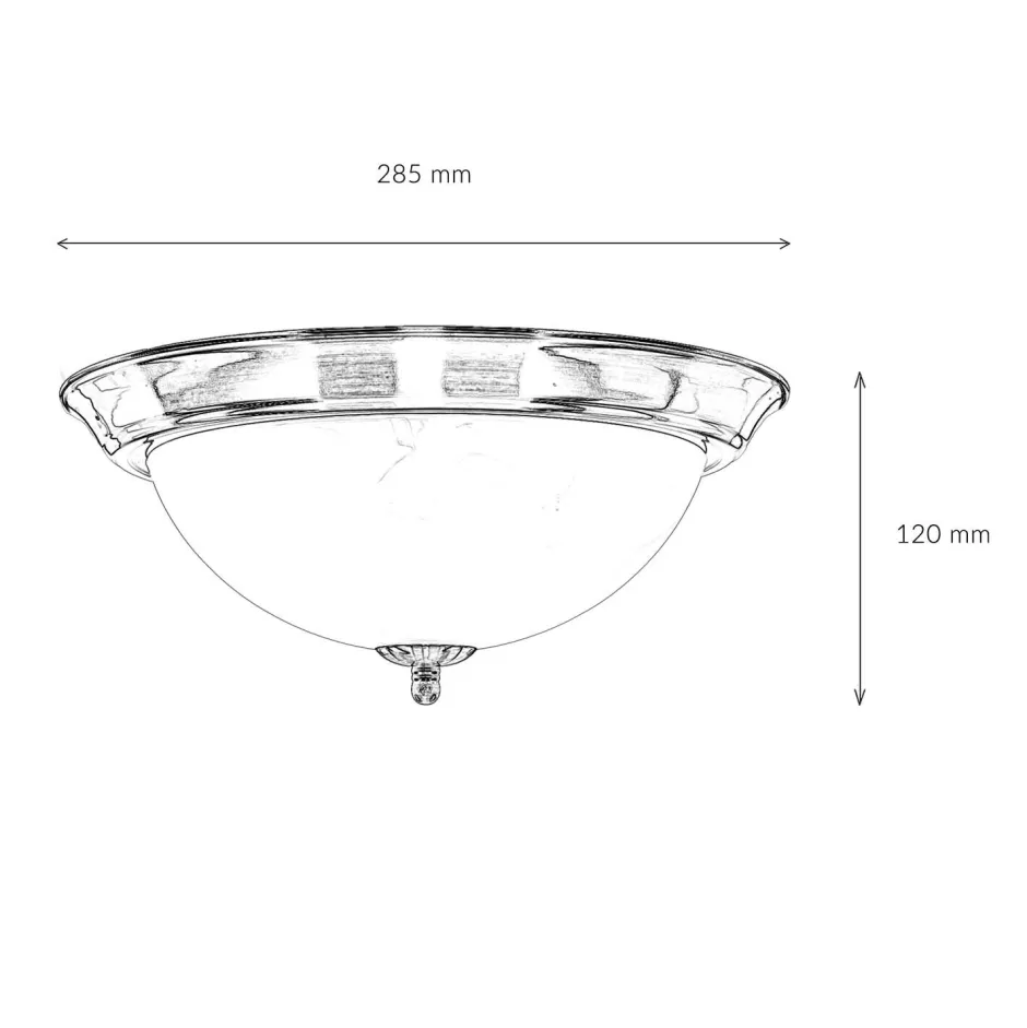 Glaslampen|Jugendstil Lampen*Easylight Elegante Deckenlampe Wohnzimmer Jugendstil 2xE27 TOP
