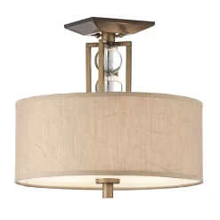 Elstead Elegante Deckenleuchte rund Beige Vintage Wohnzimmer< Deckenleuchten|Wohnzimmerlampen