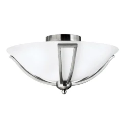 Elstead Elegante Deckenleuchte VERVE Weiß Nickel gebürstet< Deckenleuchten|Flurlampen